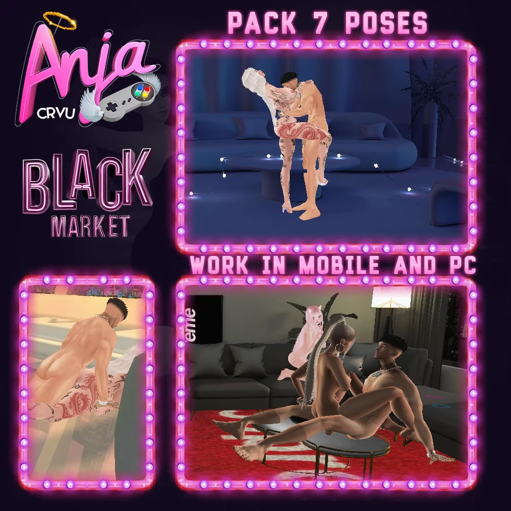 pack-7-poses-imvu-black-market-imvu Pack 7 Poses - Mercado Negro Imvu - Imagem 1